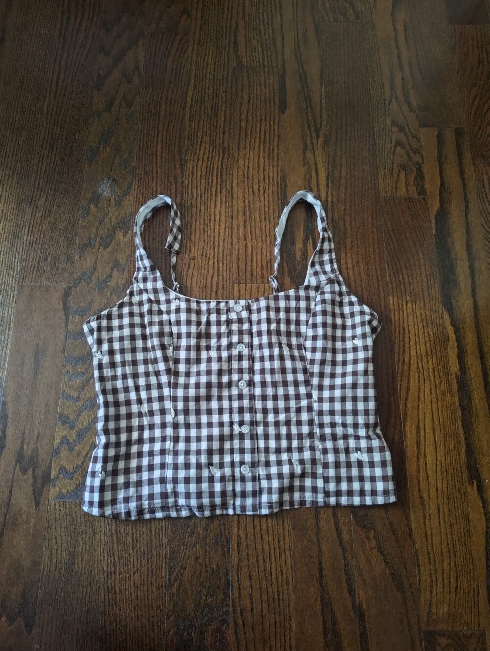 Gingham Crop Top